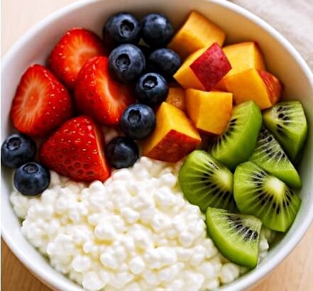cottage cheese & fruit bowl recipe