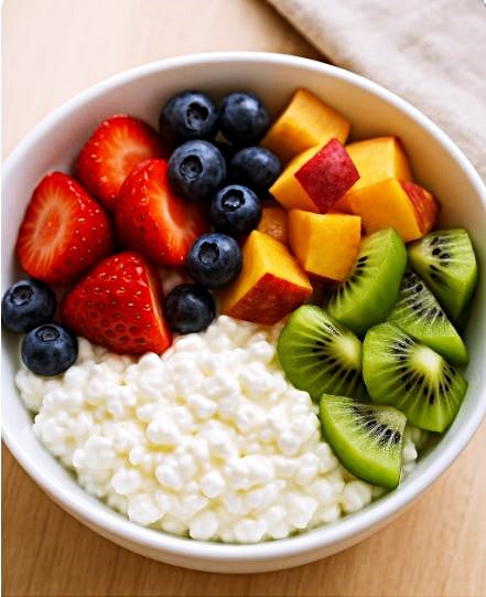 cottage cheese & fruit bowl recipe