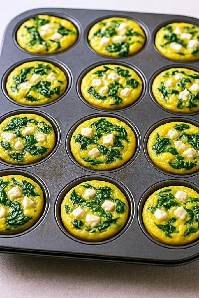 spinach & feta egg muffins