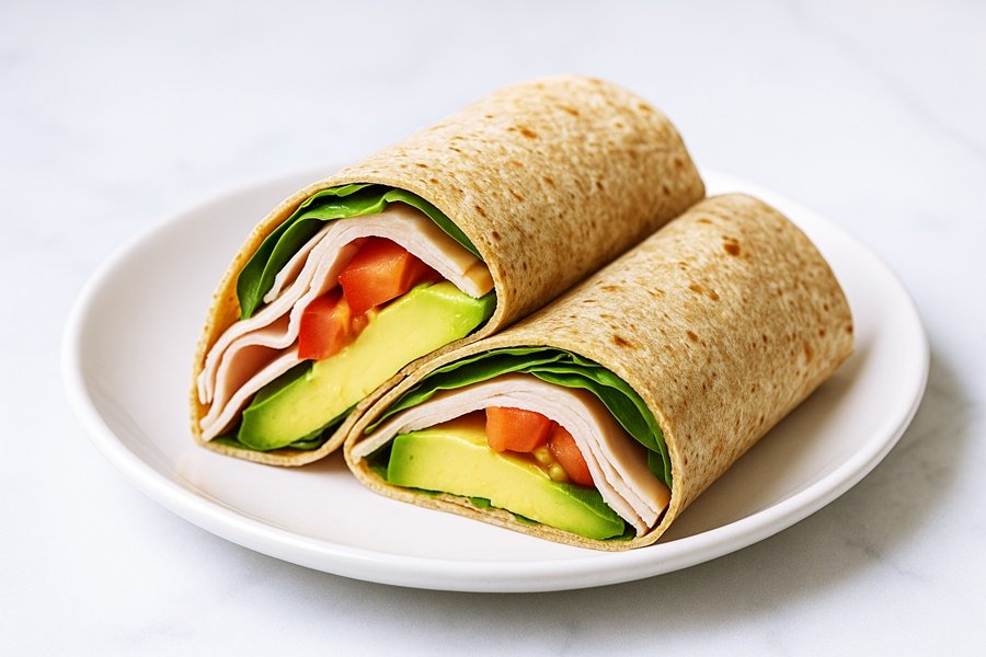 turkey & avocado wrap
